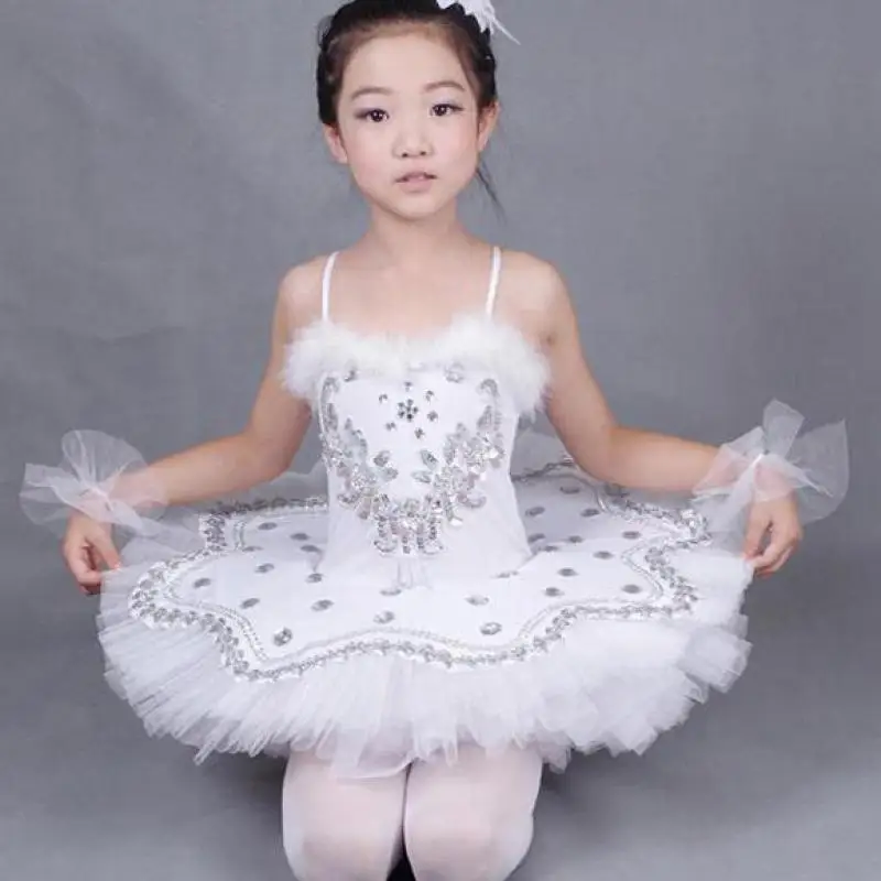Белая балетная пачка little Swan для детей и девочек танцевальные костюмы взрослых