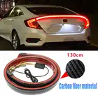 Универсальный светодиодный задний фонарь из углеродного волокна 12 В, многоцелевой автомобильный стоп-светильник, полоса, сигнальная лампа, Автомобильный багажник, лампа для вождения 130 см