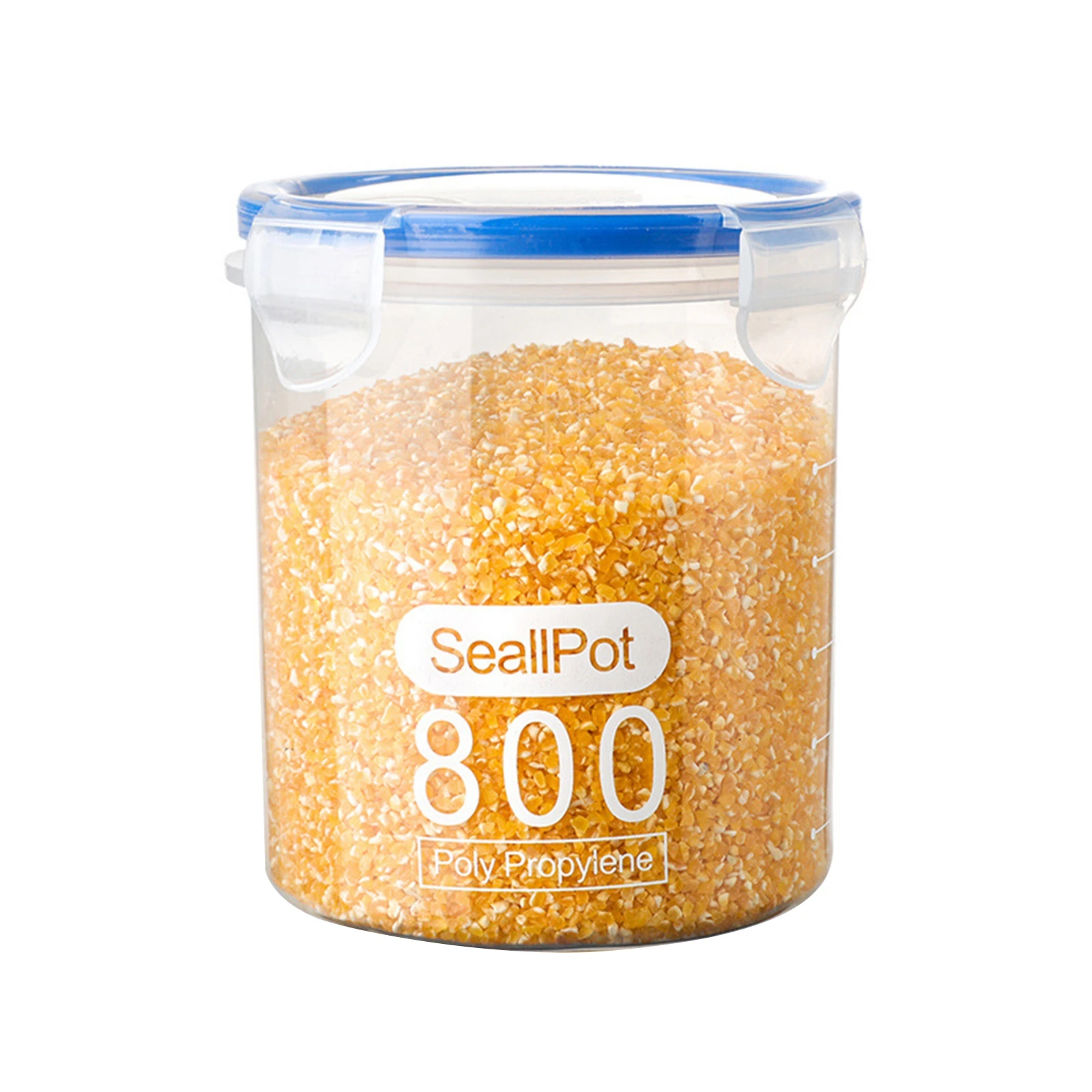 

Kitchen Transparent Food Preservation Sealed Container Storage Tank with Lid Plastic Grain Snack Organizer Kitchen Accessories