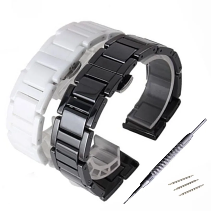 Ceramic Watchbands Watch Accessories 20 22mm For Samsung Galaxy 42 46mm Gear S3 Quick Release Band Strap Bracelet | Наручные часы