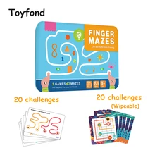 Montessori Toy Brain Development Finger Maze Pen Track Training Educational Toys Thinking Teaching Aids Funny Gift for Kids Boys