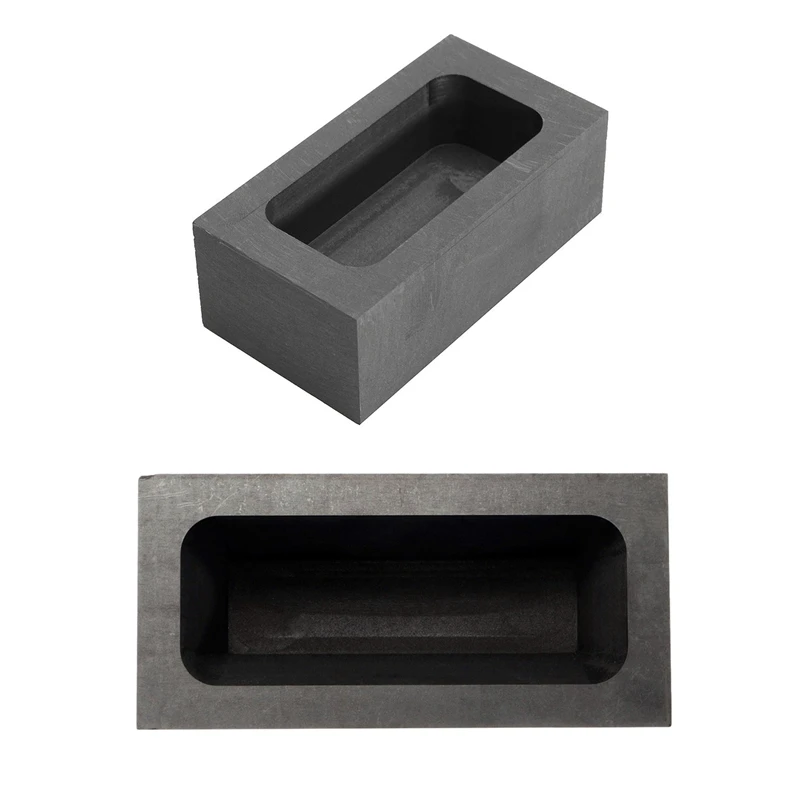 

Hot SV-2Pcs Graphite Casting Ingot Bar Mold for Gold Silver Copper Melting Refining - 23.5Oz & 85 Oz