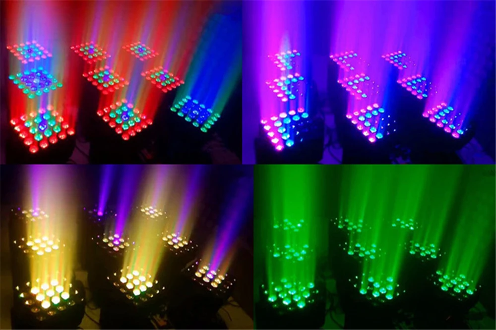 2 шт./лот DMX движущаяся головка матрица луч света 25 шт. светодиодная LED 5X5 RGBW 4In1