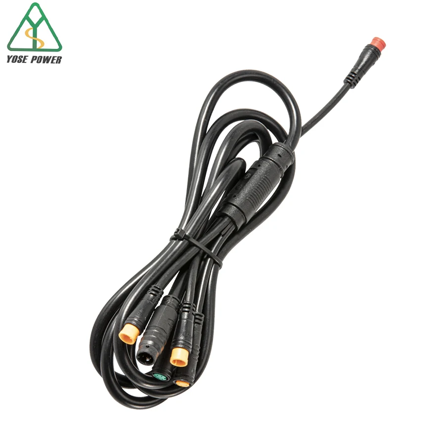 Водонепроницаемый кабель 5 в 1 Аксессуары для электровелосипедов дисплея