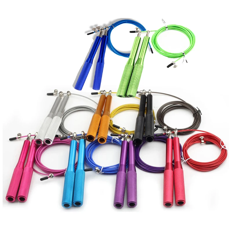 Скакалка с регулируемой скоростью шариковый подшипник алюминиевая ручка кабель