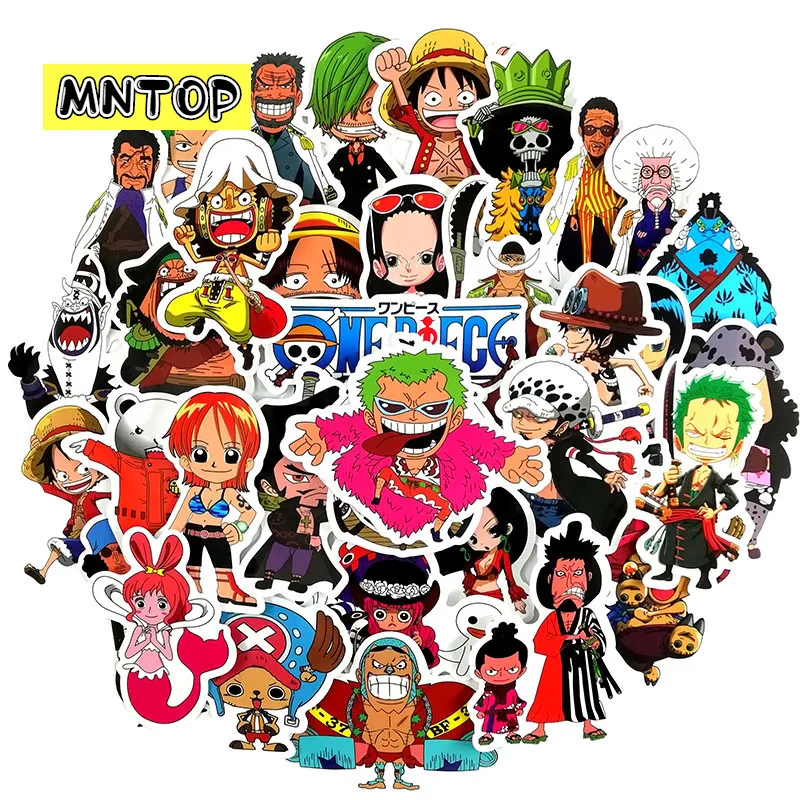 10/30/48pcs/pack Japanese Anime ONE PIECE Graffiti Stickers For DIY Computer Scrapbook Luggage Skateboard Motorcycle Computer