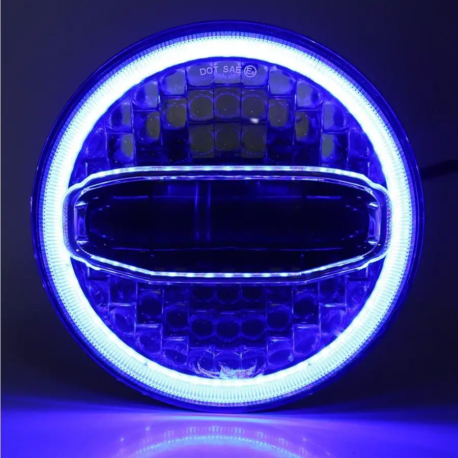 1 Pair 7inch Waterproof 108W Headlamp LED Light Bulb Headlight Fit for Jeep Wrangler JK | Автомобили и мотоциклы