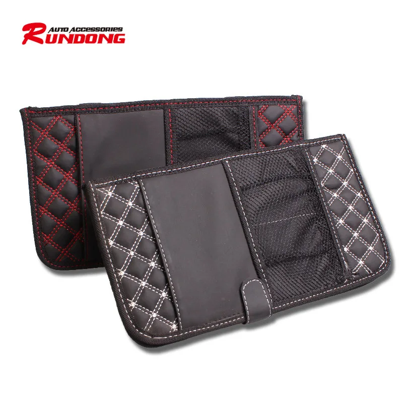 

car red wine double CD clip car sunshade CD clip red line white line r-7271
