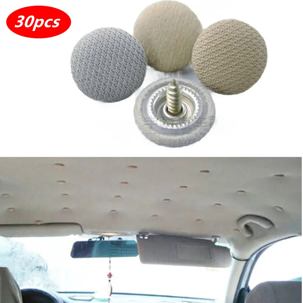 30 шт. универсальные автомобильные пряжки на крышу накладки потолок ткань для