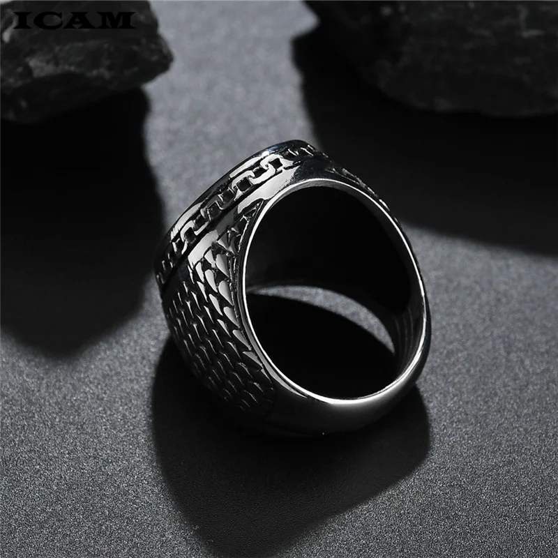 Мужское кольцо из нержавеющей стали размеры от 7 до 13|Кольца| |