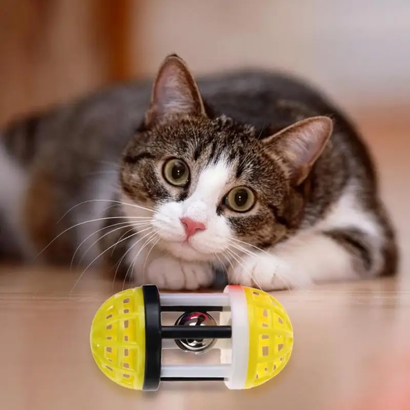 Забавный колокольчик игрушка для кошек пластиковая кошачья интерактивная