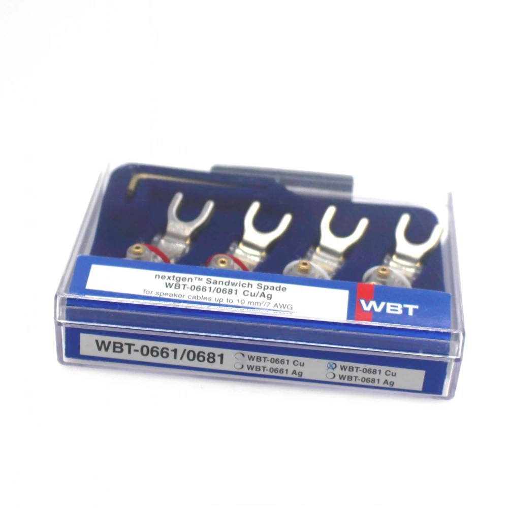 Hi end WBT 0681 AG Серебристые Y образные разъемы для сварки колонок образный Звуковой