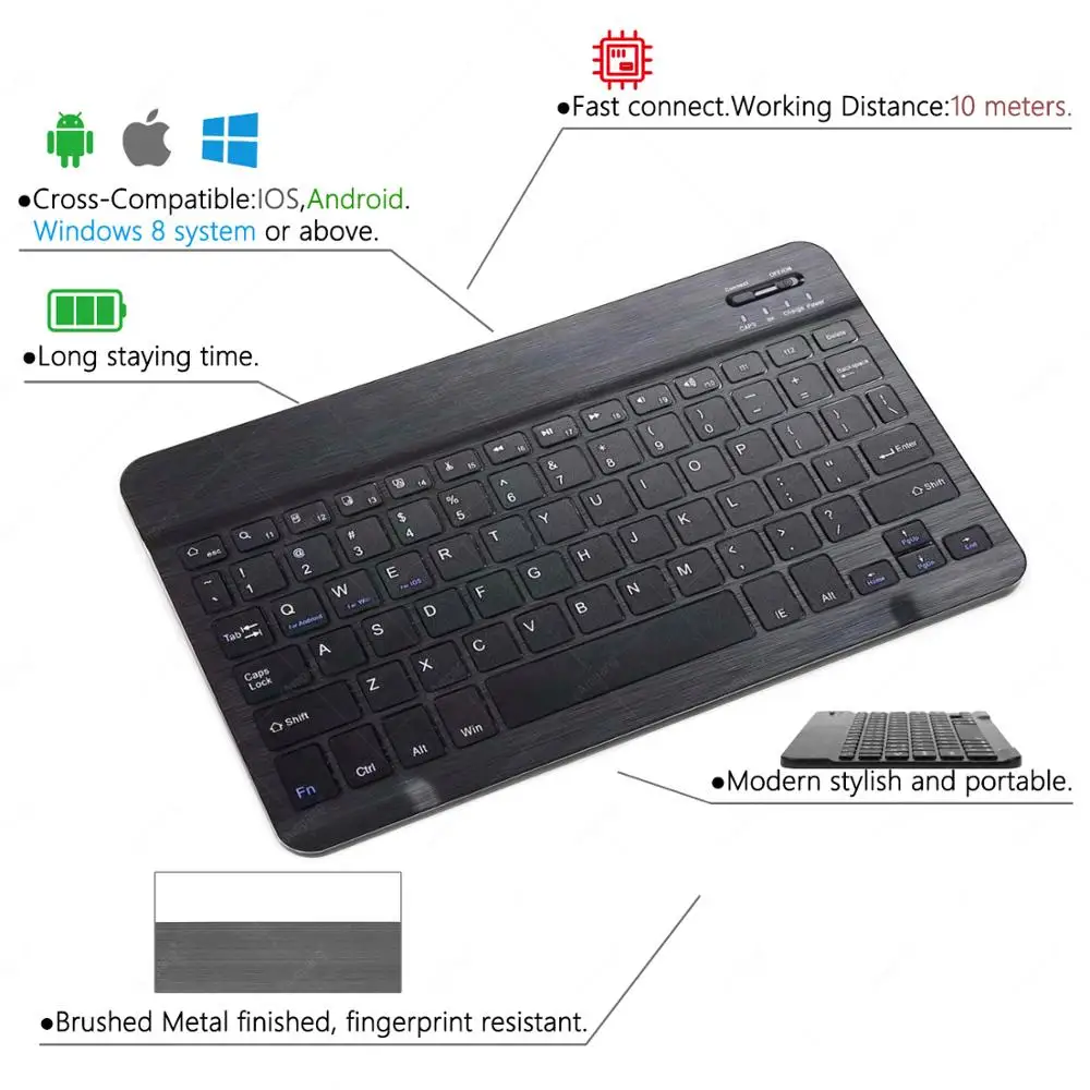 Клавиатура для Huawei MediaPad T5 10 1 T3 9 6 T2 Pro M2 русская испанская Корейская английская 3 0