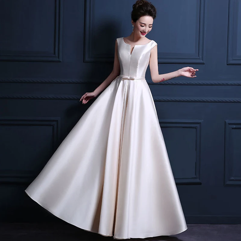 Женское атласное длинное вечернее платье AnXin SH Красное Атласное винтажное цвета