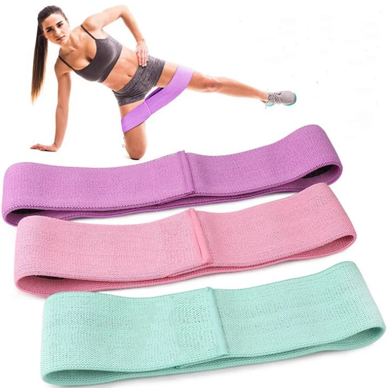

campmore Resistance Bands Fitness Booty Bands Hip Circle Fabric Fitness Rubber Expander Elastic Band for Home Exercise Equipment