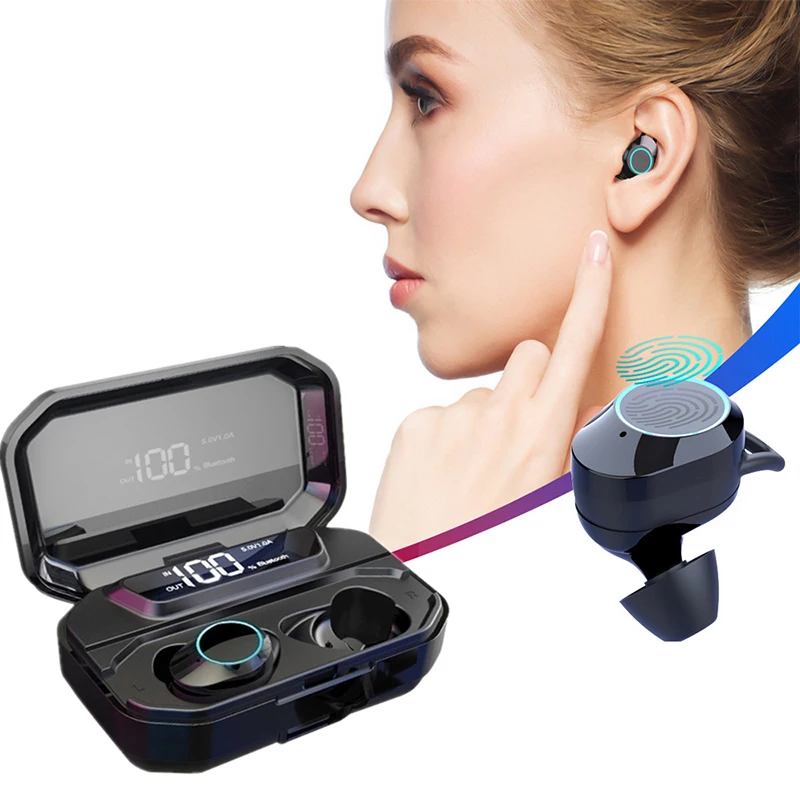 TWS Bluetooth наушники 5 0 беспроводные с шумоподавлением 3300 мА/ч умный внешний