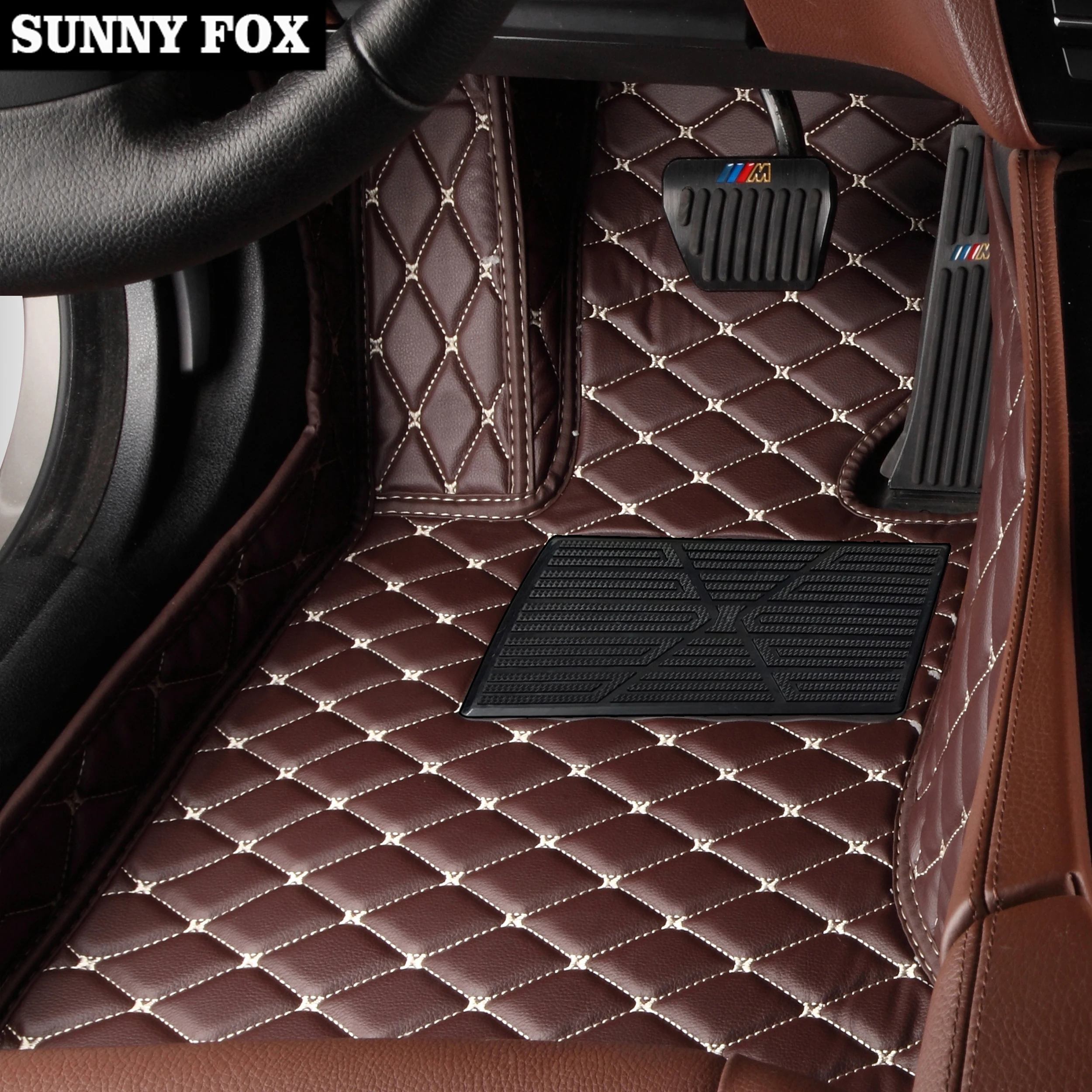 Напольные коврики SUNNY FOX для Volkswagen CC Eos Golf Jetta Passat Tiguan Touareg sharan 5D стайлинг автомобиля