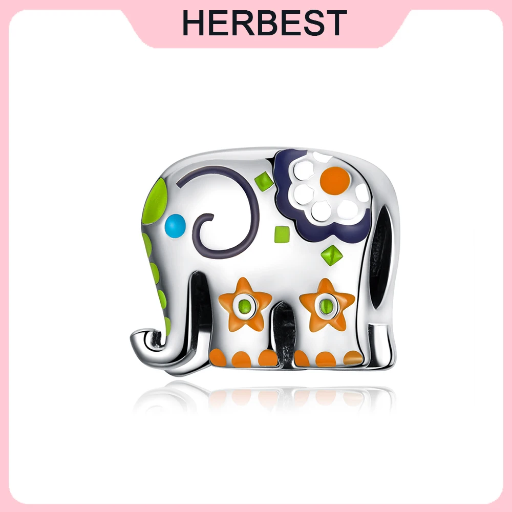 

Аутентичный подвеска-Слон на удачу, подходит для оригинального браслета Pandora, женские Украшения «сделай сам», подарок