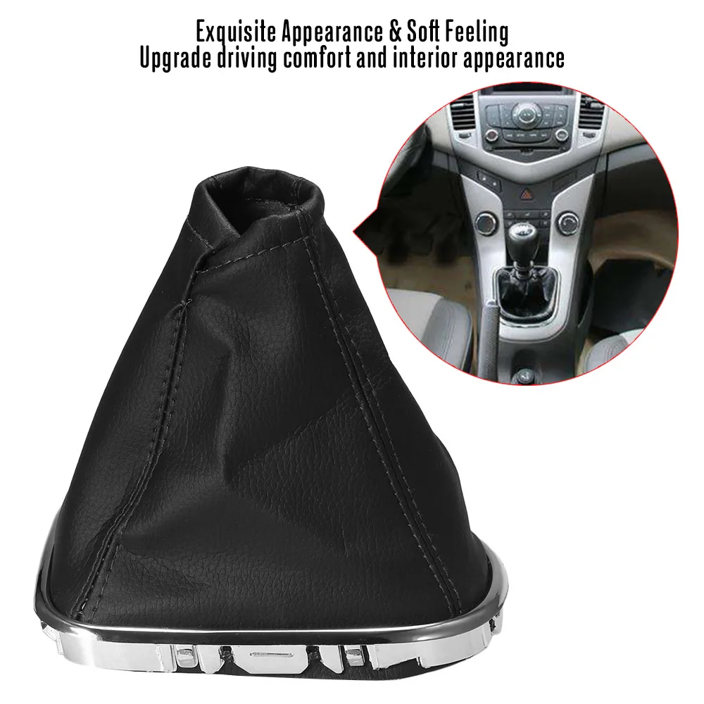 

Car Gear Shif-t Stick Gaiter Boot PU Leather Dust-proof Cover for Chevrolet Cruze 2008-2012 Auto Accessories