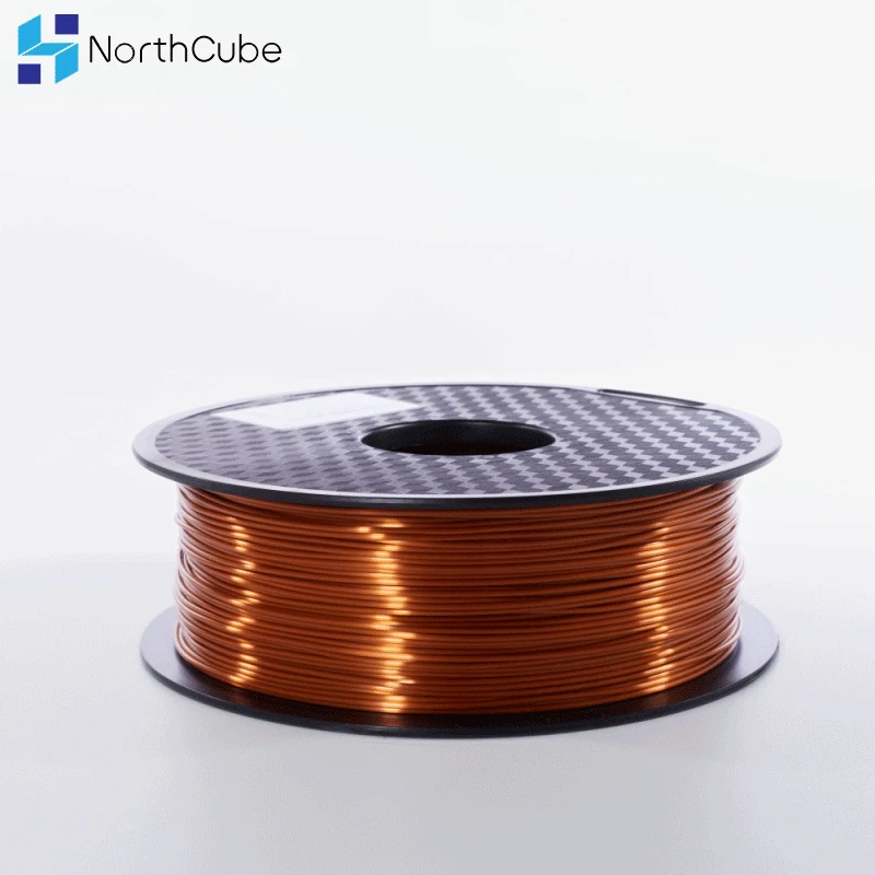 NorthCube 3D Printing Silk PLA Filament 3D Printer Filament 1.75mm 1KG Silk Like Series Silk Copper Color Filament