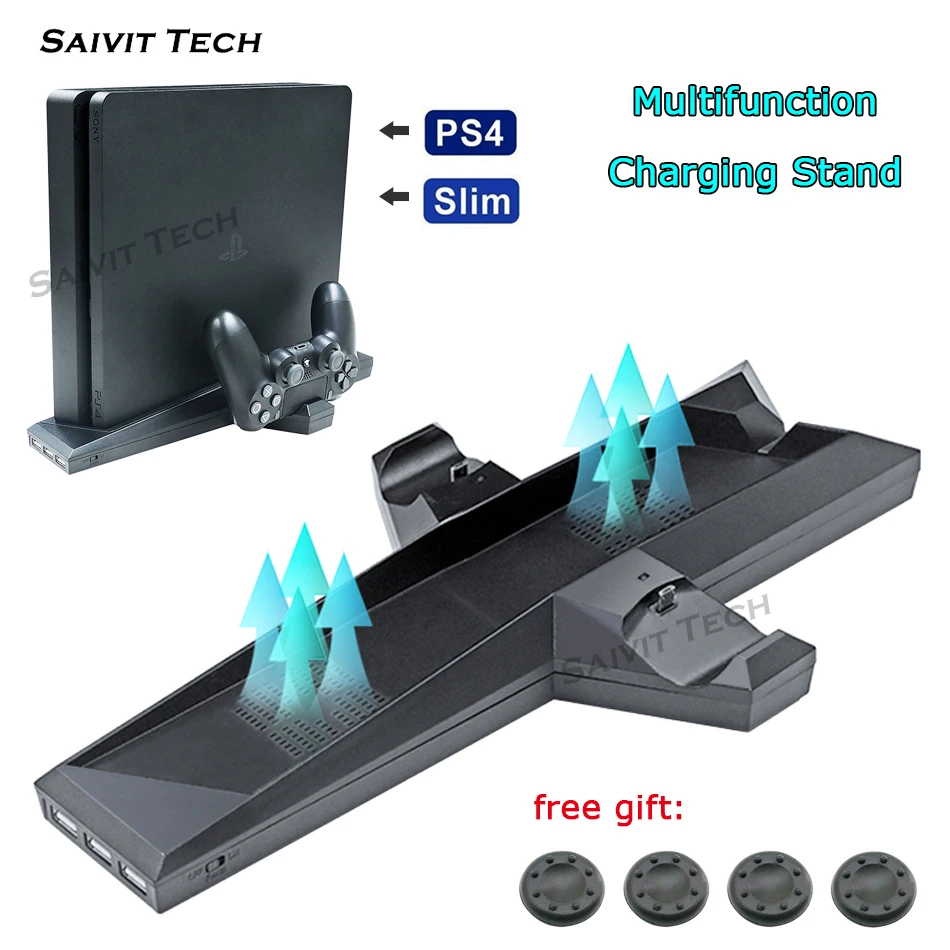 Многофункциональная поддержка вертикальная подставка для PS4 Slim док станция