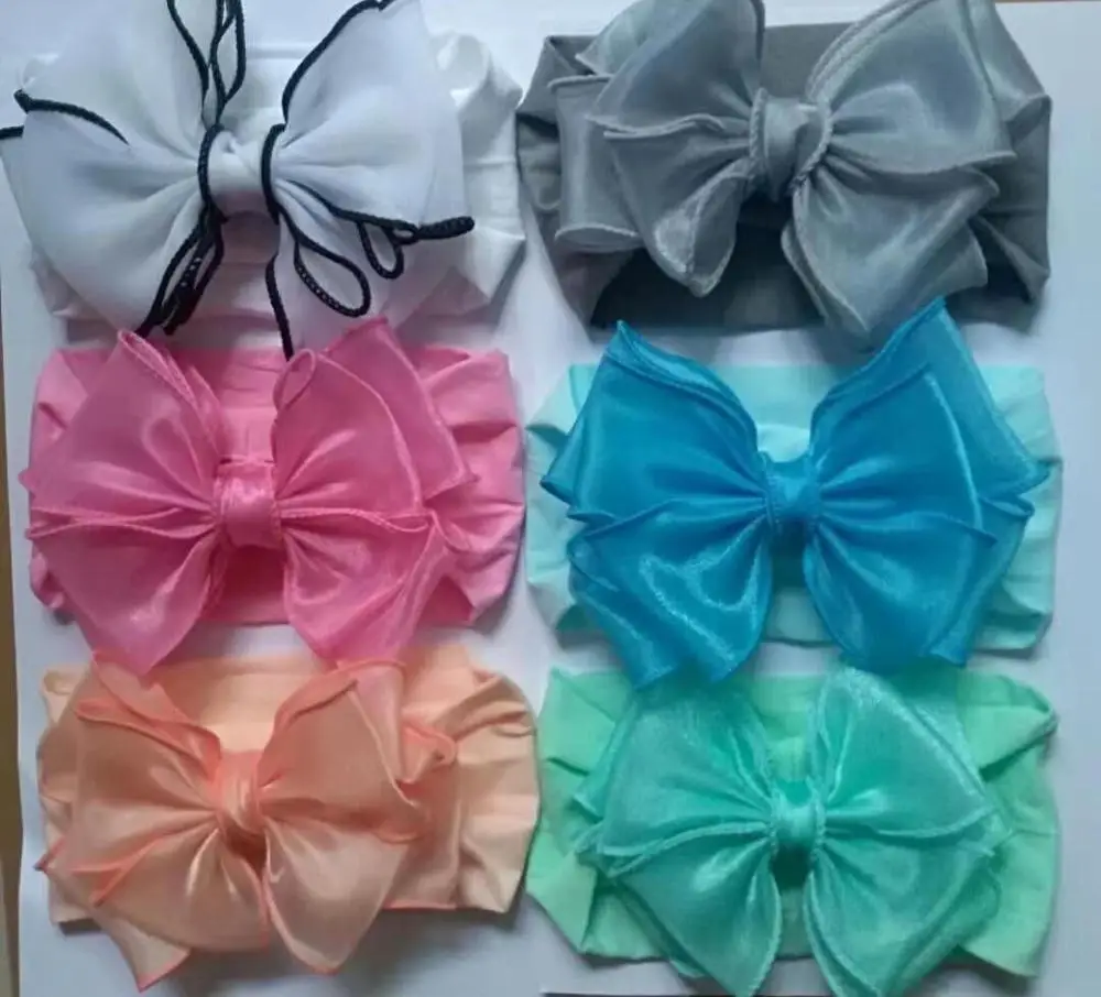 Повязка на голову кружевная с бантом 30 шт./лот 5 дюймов| |