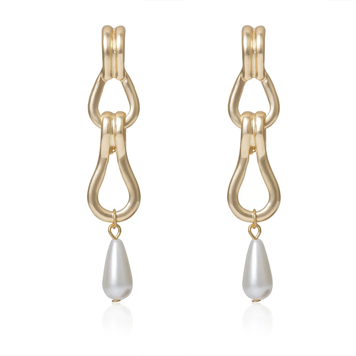 Marine Pearl Shell Geometric Earrings for Women Girls Wholesale Heart-shaped Creative Temperament Female Accessories | Украшения и