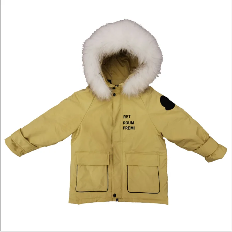 

2019 new style winter down jacket fashion large fur collar short style loose female coat Korean version raccoon fur lady clothes
