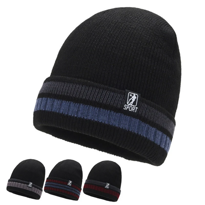 Стрейч трикотажные Skullies Bonnet модная шапочка с плюшевой подкладкой для сноуборда