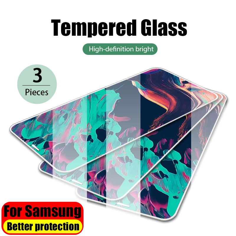 

Tempered Glass For Samsung Galaxy S21 Ultra S10 S20 Fe S10 A51 A52 A32 A72 Screen Protector For Note 10 Plus A50 A71 A70 M31 M51