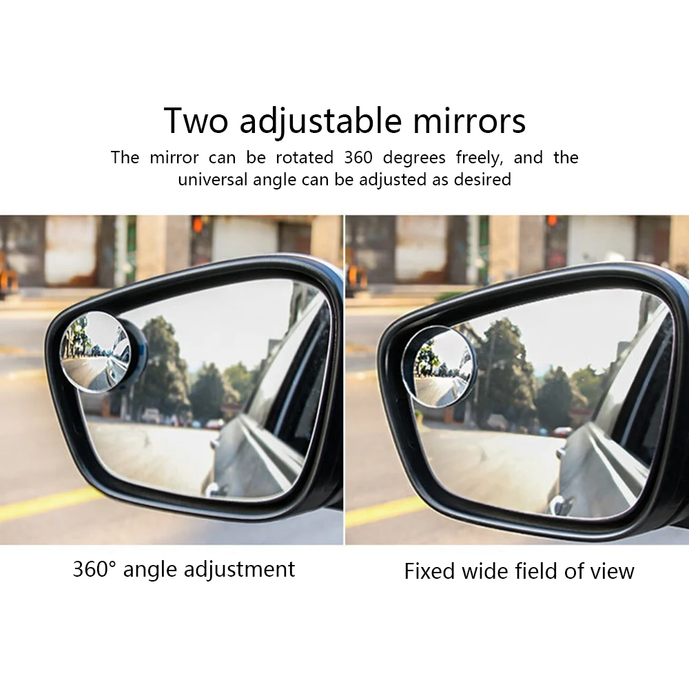 1 пара Автомобильное зеркало заднего вида для слепых пятен вращение на 360