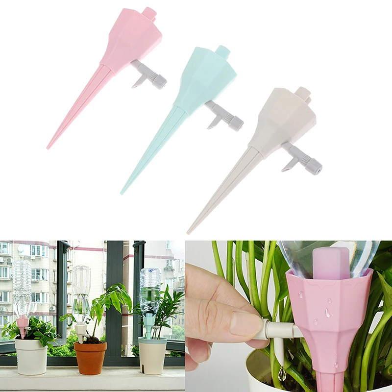 

3pcs Irrigation Flower Pot Plant Waterers Automatic DIY Drip Water Spikes Taper