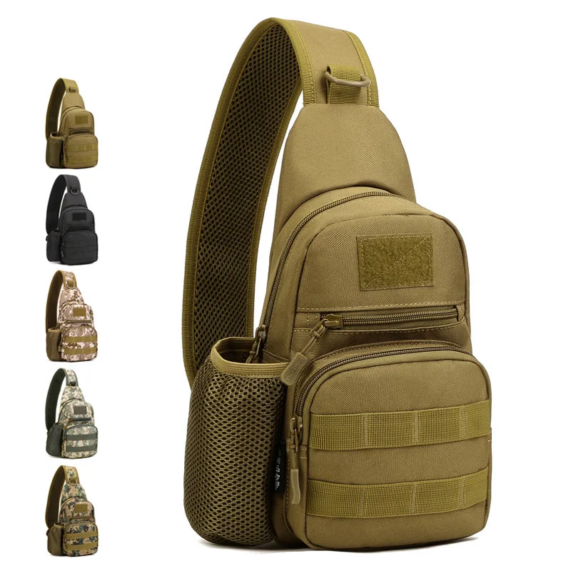 Тактическая армейская сумка через плечо для мужчин слинг с системой Молле