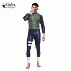 Новинка, мужской комбинезон Zentai для косплея с мышцами человеческого тела, костюм с цифровым 3d-анимационным принтом, комбинезон на молнии