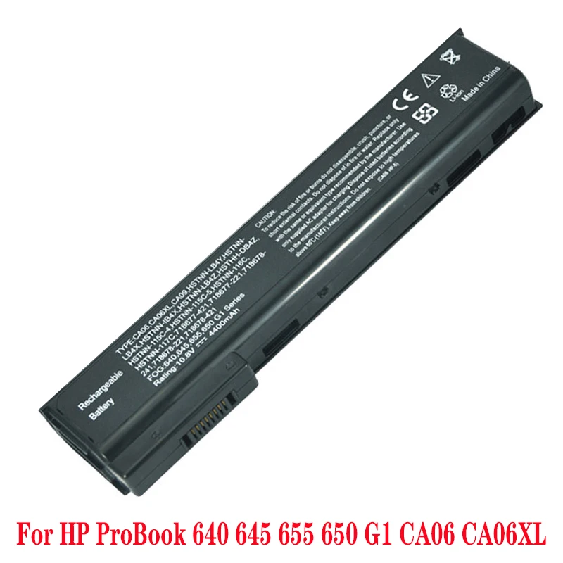 Аккумулятор для ноутбука 6 ячеек CA09 CA06XL HP ProBook 650 CA06 640 645 G1 G0|Аккумуляторы