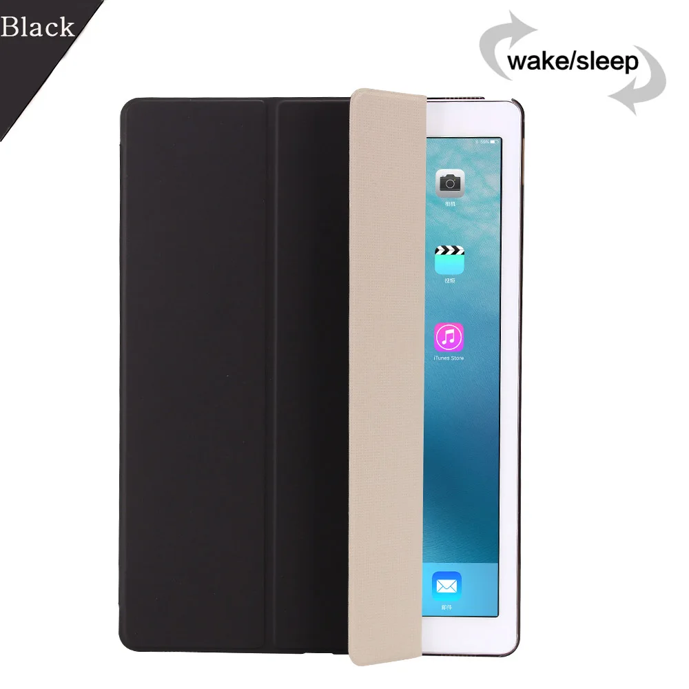 Black Cмарт-чехол для планшета для iPad 10,2 дюймов 7-го поколения, авто спящий/Пробуждение складной чехол-книжка подставка чехол для iPad 10,2-дюймовый сумка - Цвет: Black