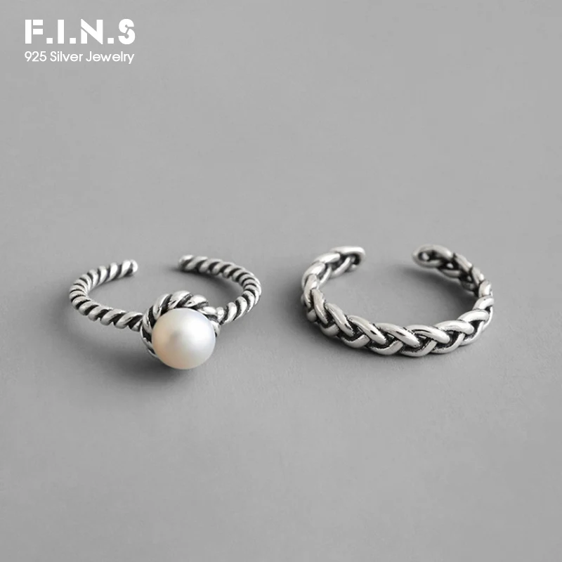 Кольцо женское винтажное из серебра с жемчугом|Кольца| |