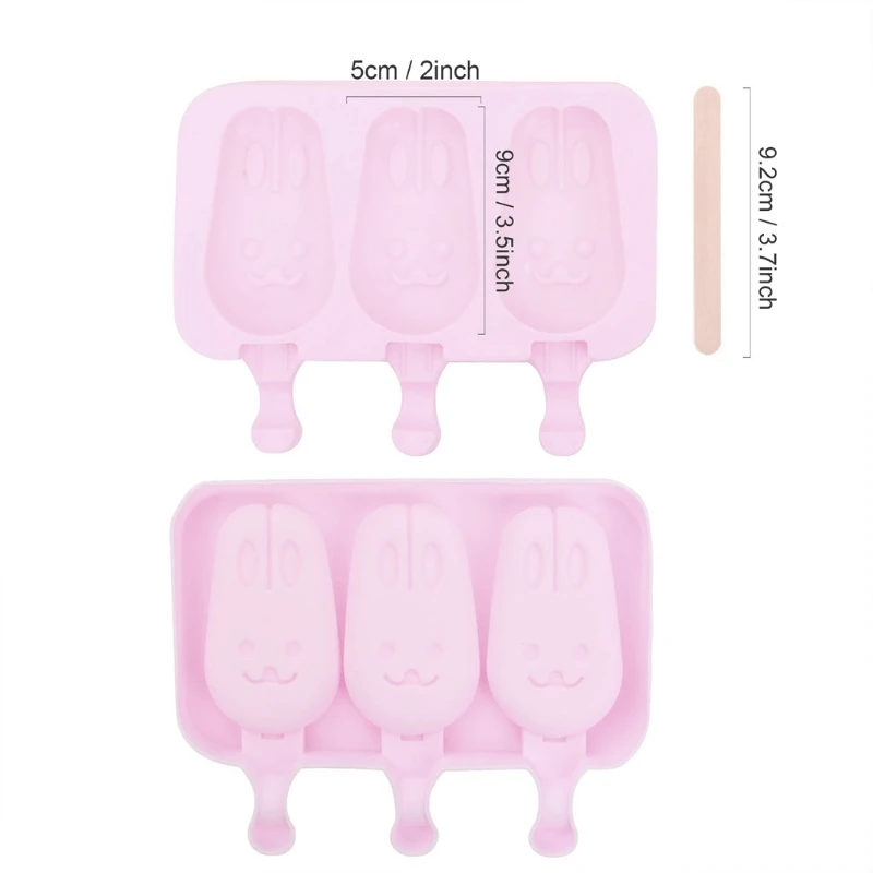 

Cartoon Cute Rabbit Ice Cream Mold Lovely Home Ice Making Mold Party Mould Molds Children DIY Kitchen Practical Gadgets H051