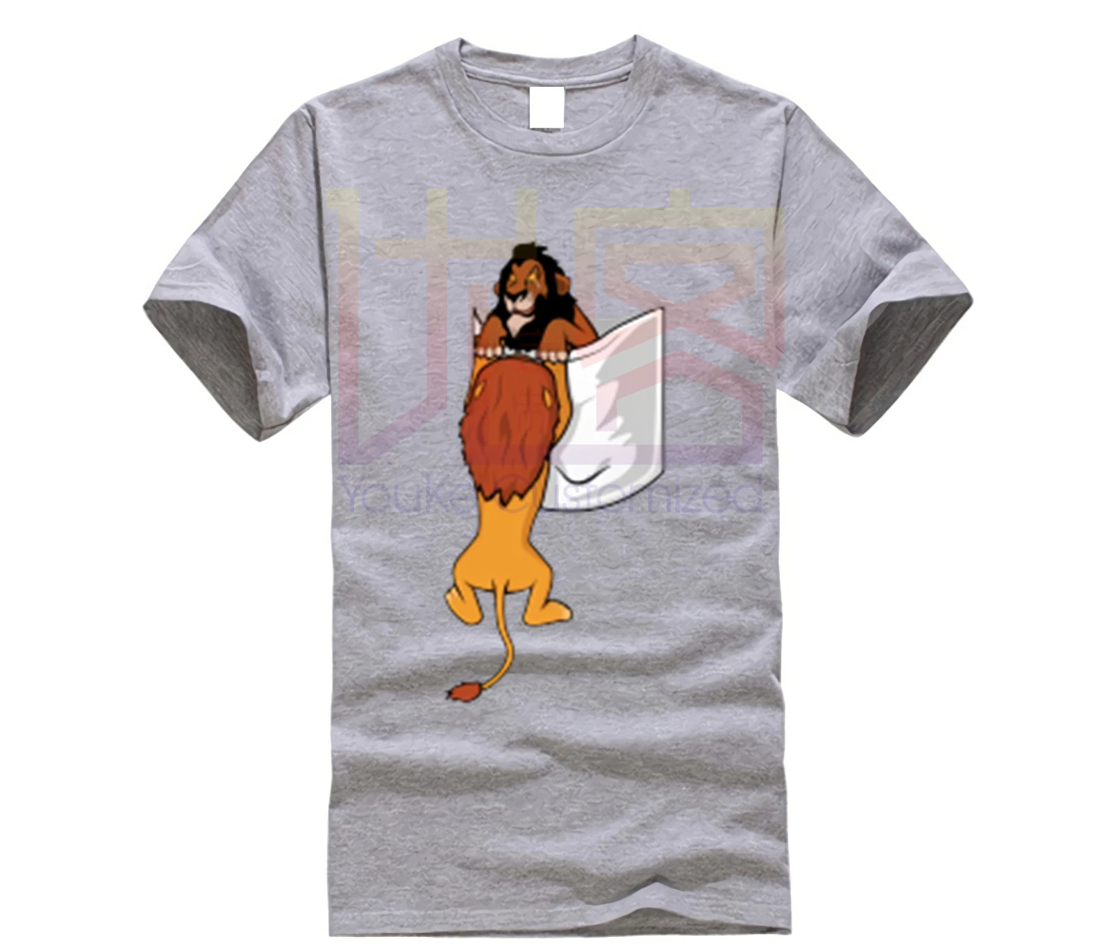 2019 Мужская футболка с карманом футболки изображением шрама льва и короля