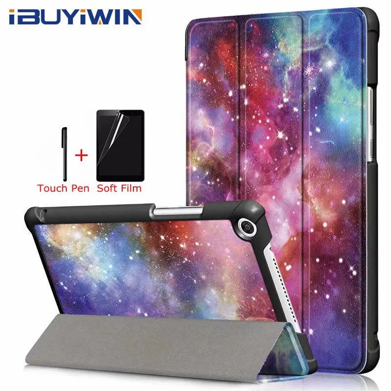 Цветной чехол из искусственной кожи для huawei MediaPad M5 Lite 8,0 JDN2-AL00/W09 планшет Funda чехол для huawei Honor Pad T5 8,0 дюймов+ подарки