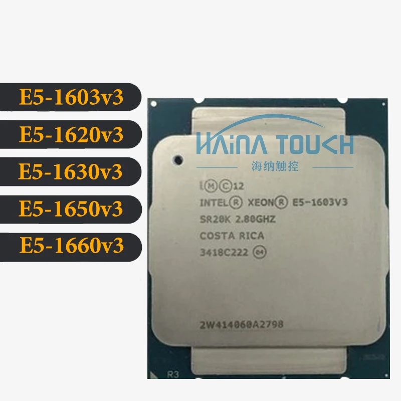 Процессор Intel ЦП Xeon E5-1603V3, 1620V3, 1630V3, 1650V3, 1660V3, SR20P, 3,50 ГГц, 4 ядра, 10 МБ, LGA2011-3 от AliExpress WW