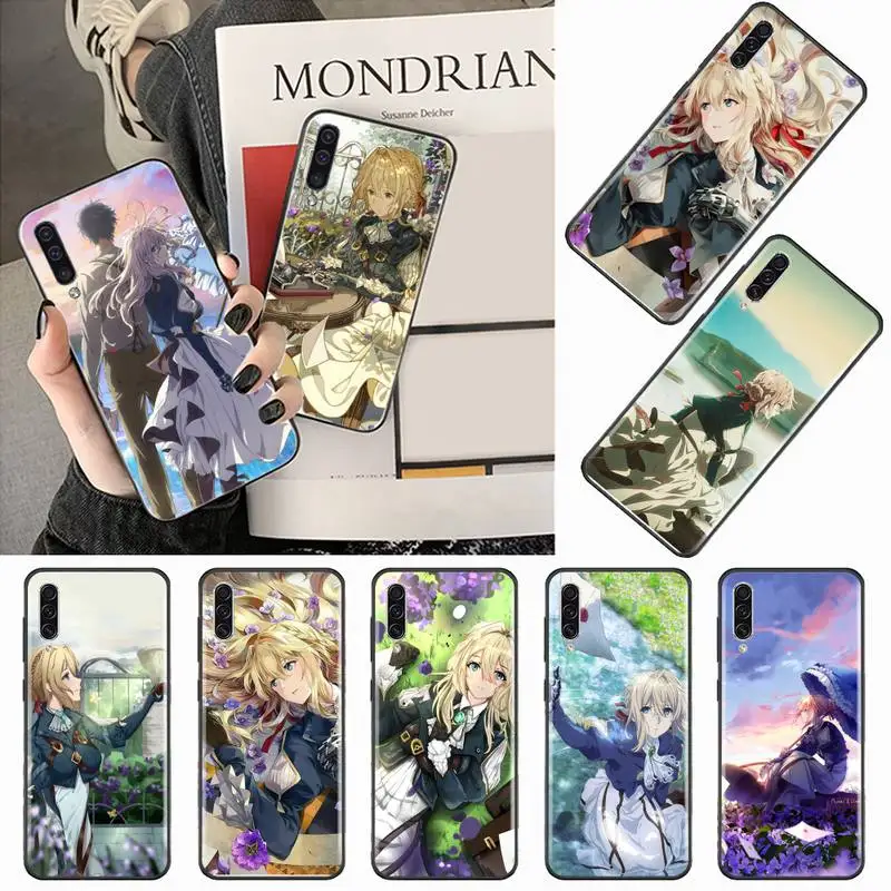 

Anime Violet Evergarden Phone Case For Samsung galaxy A S note 10 12 20 32 40 50 51 52 70 71 72 21 fe s ultra plus