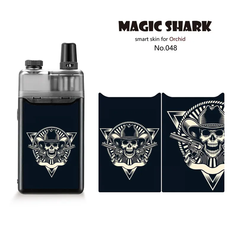 Волшебная Акула змея мотоцикл модный Череп ПВХ ухабистый 2.5D чехол пленка