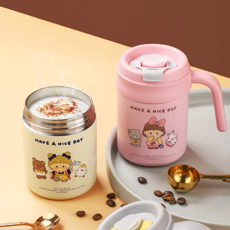 

380ML Premium Travel Coffee Mug Stainless Steel Thermos Tumbler Cups Vacuum Flask Thermo Water Bottle Tea Mug Thermo Cup
