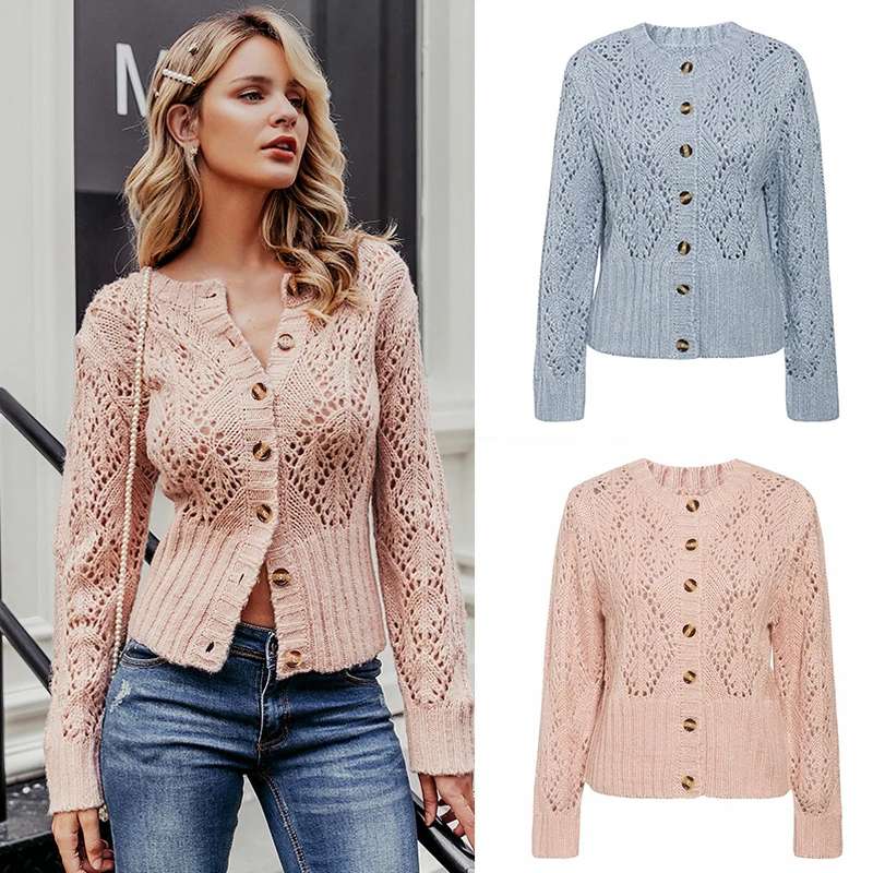 Осенне-зимний женский свитер с высоким эластичным воротником тонкий пуловер