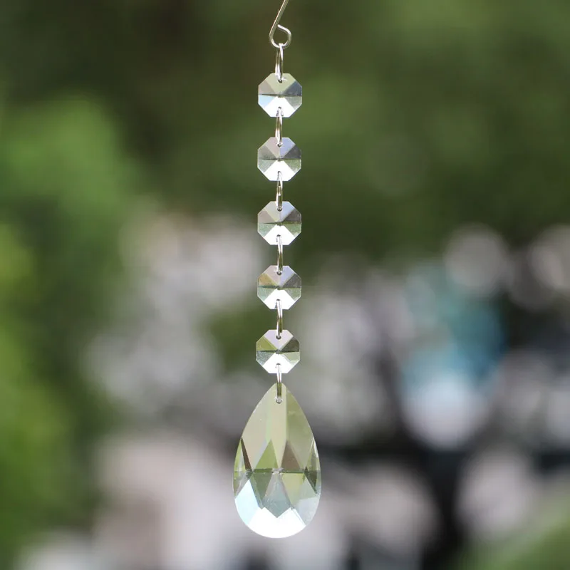 5 шт. подвесные кристаллы для люстры лампы стеклянная чакра подвески в виде Ловца