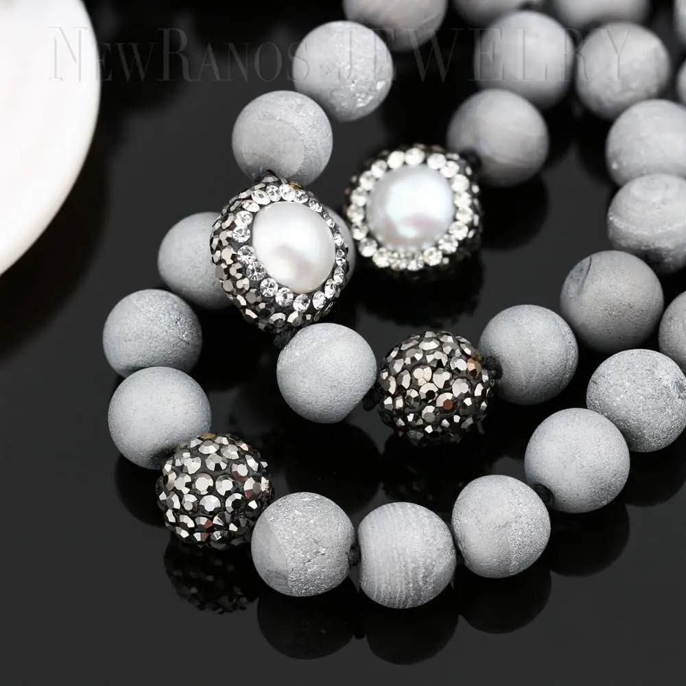 Ожерелье с бусинами newraanos ожерелье Howlite насекомые Colar циркониевые жуки подвеска 80