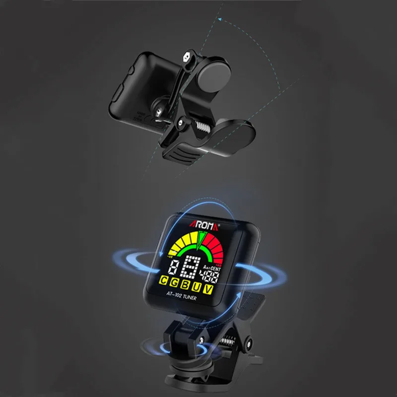 Тюнер для акустической гитары с ЖК-дисплеем скрипки укулеле бас-тюнера