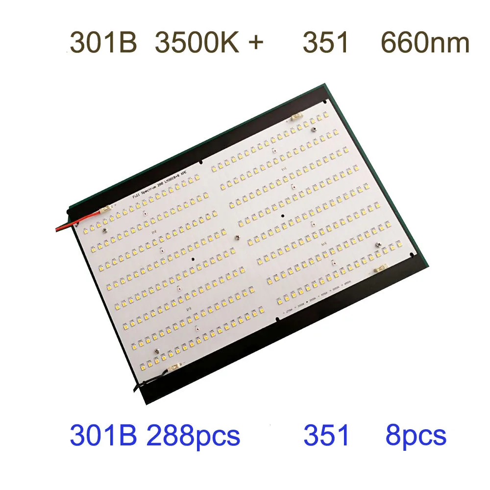Новое поступление samsungs LM301B 3000 K/3500 K+ LH351h 660nm QB288 120w Квантовая плата DIY части led 288 шт Квантовая плата радиаторные наборы