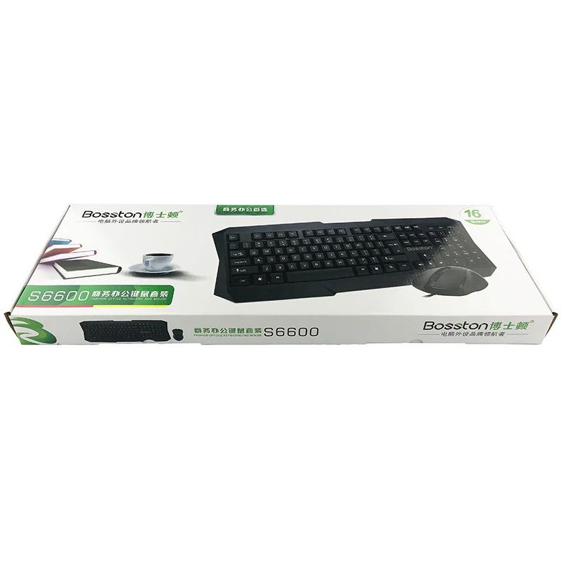Клавиатура и мышь Bosston 104 клавиш USB проводная клавиатура с мышью для настольного